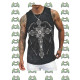 KNUCK - Tank Top  - Black Casual Summer Sleeveless Shirt, Loose Fit for Casual Attire